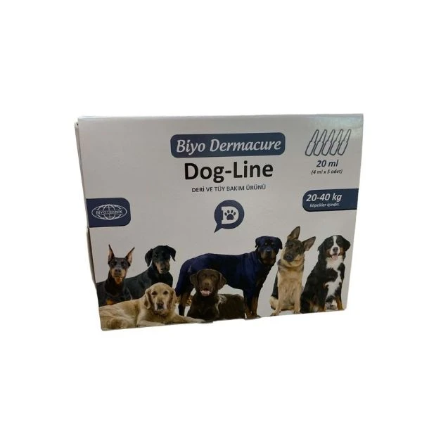 Biyo-dermacure Dog-line  4 Mlx5 Adet 20 Ml 20-40 Kg