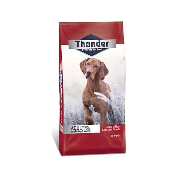 Thunder Kuzu Etli Pirinçli Yetişkin Köpek Maması 15 Kg