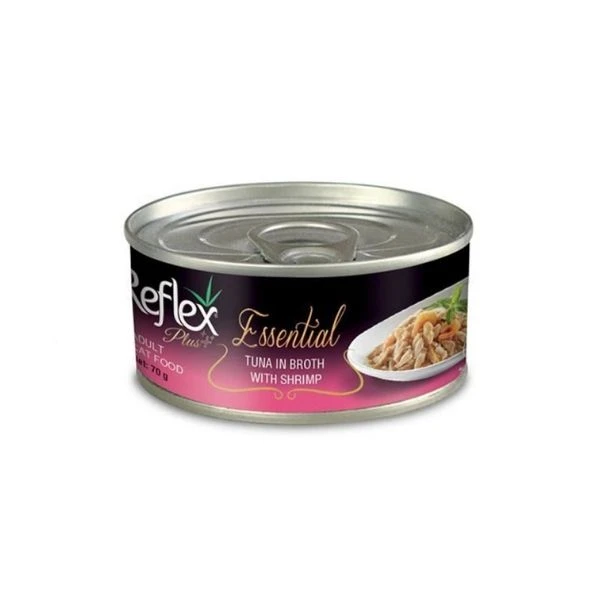 Reflex Plus Essential Ton Balıklı Ve Karidesli Yetişkin Kedi Konservesi 70 Gr