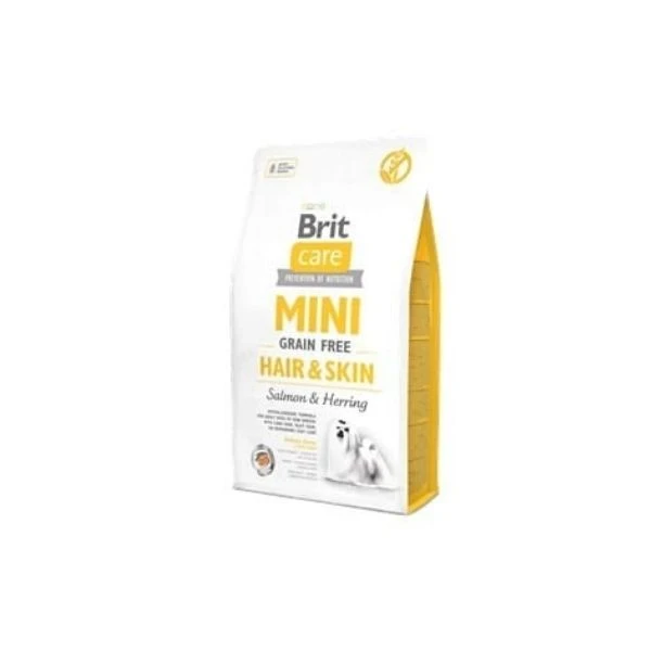 Brit Care Mini Hair Skin Deri Tüy Sağlığı Küçük Irk Somon Ve Ringa Balığı Tahılsız Yetişkin Köpek Maması 2 Kg