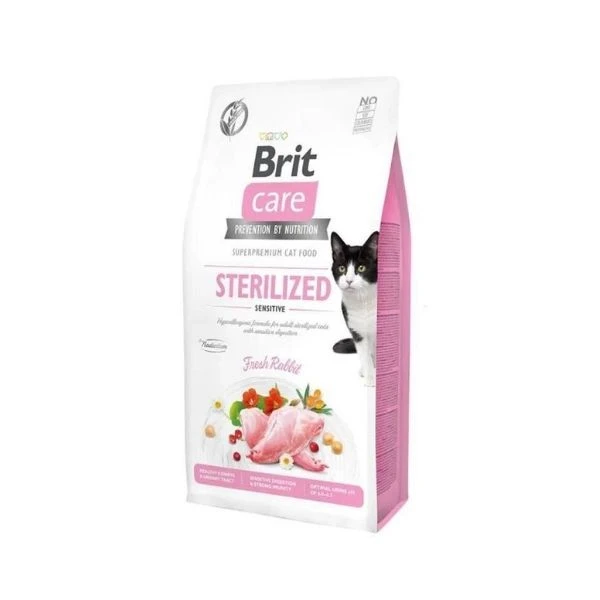 Brit Care Sensitive Hypoallergenic Tavşanlı Tahılsız Kısırlaştırılmış Kedi Maması 2 Kg