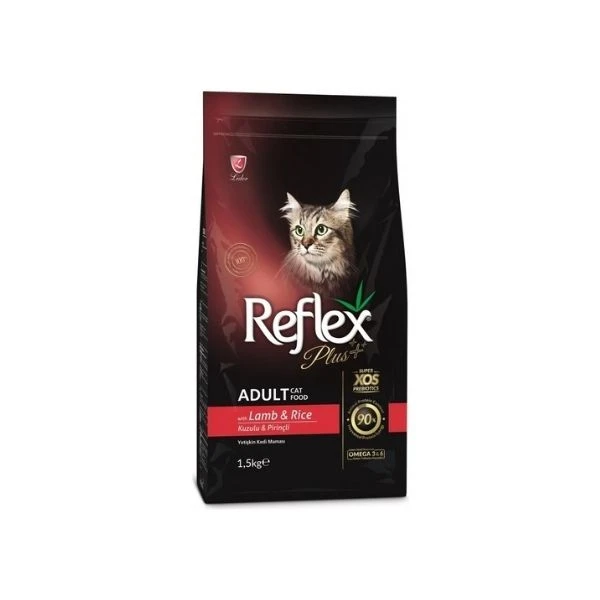 Reflex Plus Yetişkin Kedi Maması Kuzu & Pirinç 1,5 Kg