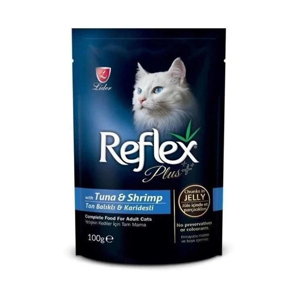 Reflex Plus Ton Balıklı Karidesli Jöleli Pouch 100 Gr