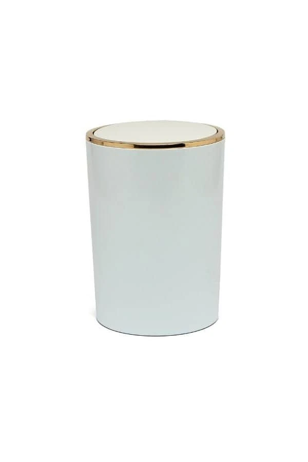 Primanova Lenox Çöp Kovası 6 Lt Beyaz Altın