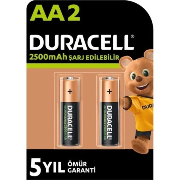 Duracell Şarj Edilebilir Aa 2500 Piller 2'li Paket