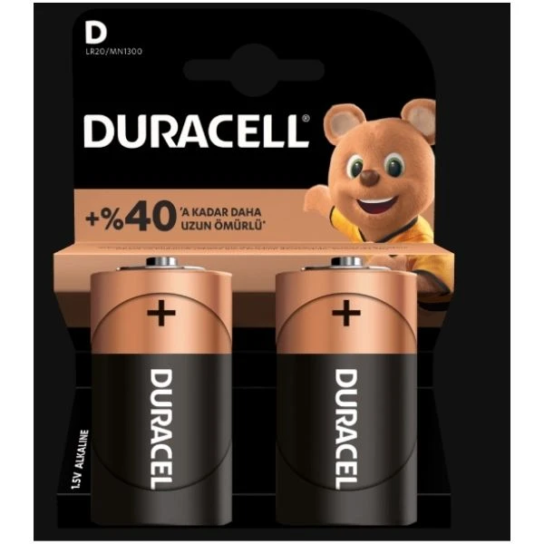 Duracell D Alkalin  Pil Büyük Boy