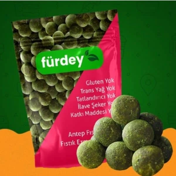 Fürdey Antep Fıstığı Kaplı Sağlıklı Atıştırmalıklar 90 Gr