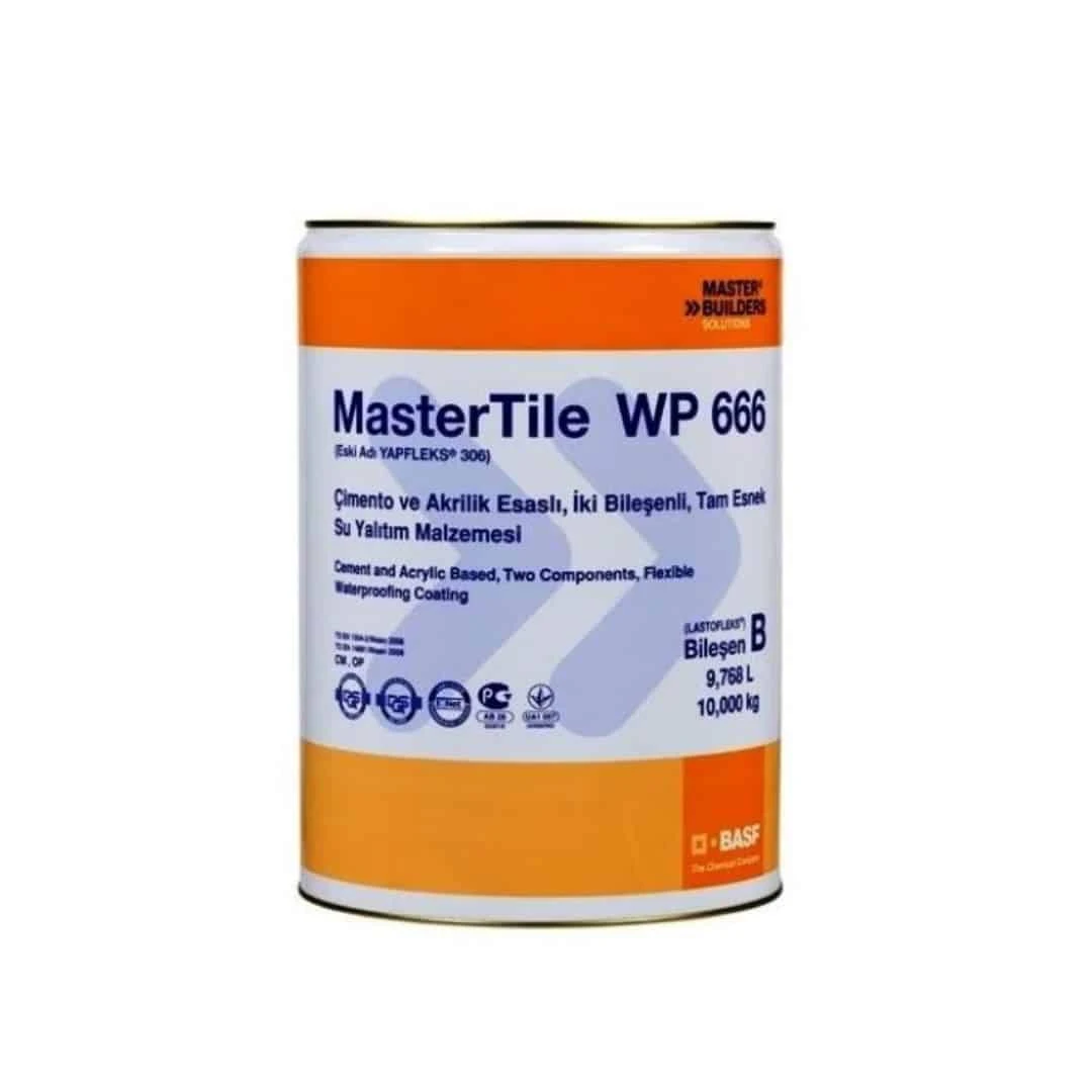 10 Kg Mastertile Wp 666  Ptb Çimento Ve Akrilik Esaslı, İki Bileşenli, Tam Esnek Su Yalıtım Malzemesi (yapflex 306)