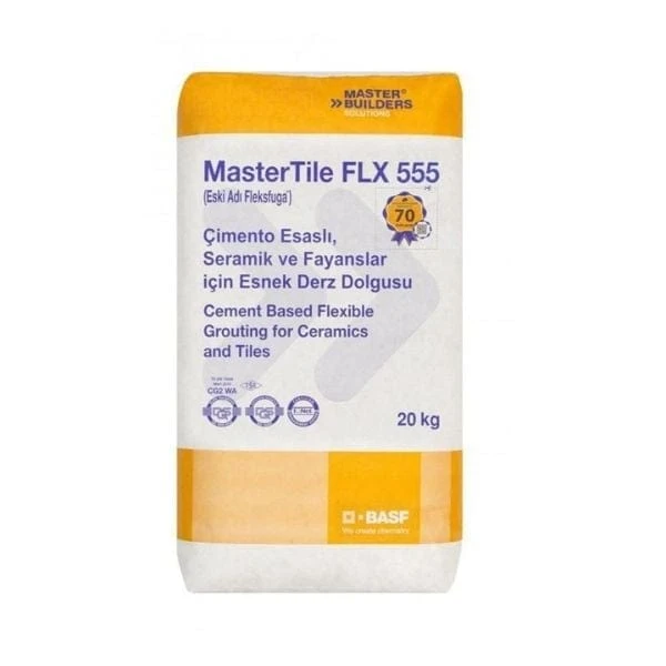 20 Kg Mastertile Flx 555 Flex Fuga Beyaz Esnek Derz Dolgusu