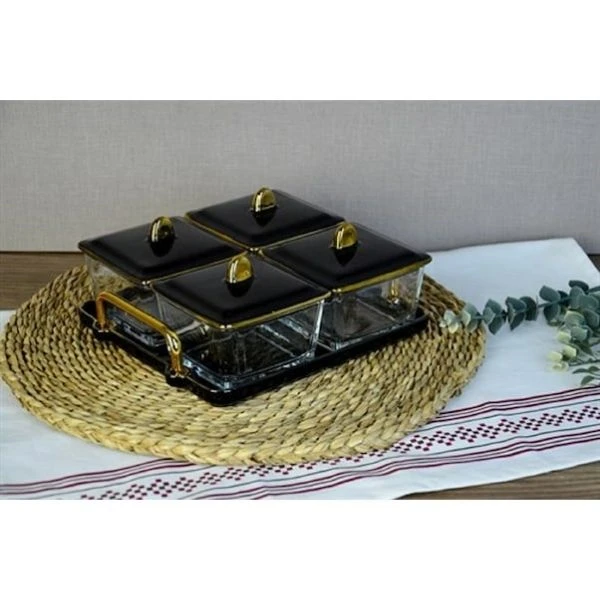 Paçi Maya 9 Parça Kahvaltı Seti Siyah