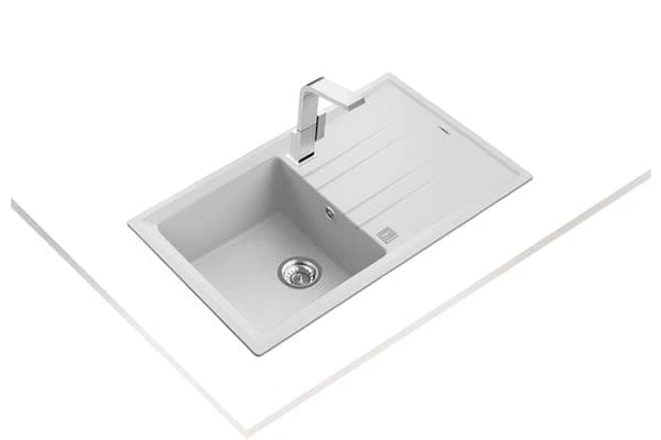 Teka Stone 50 B-tg Tek Hazneli Beyaz Tegranite Eviye