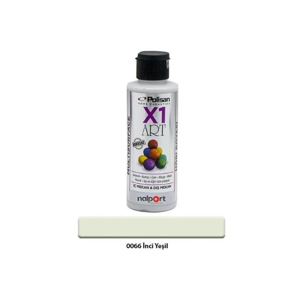 Polisan X1 Art Multisurface Hobi Boyası İnci Yeşil 120 Ml