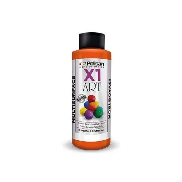 Polisan X1 Art Multisurface Hobi Boyası Mercan 120 Ml