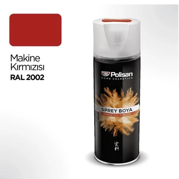 Polisan Sprey Boya Makine Kırmızısı Ral 2002 400 Ml