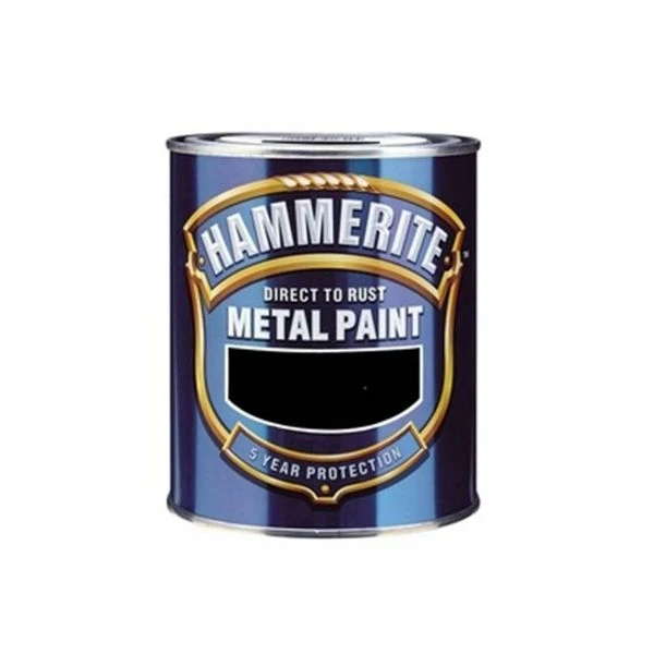 Hammerite Direkt Pas Üzeri Pürüzsüz Metal Boyası Siyah 0,75 Lt