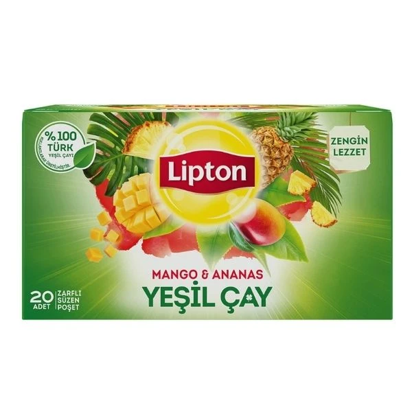 Lipton Mango Ananas Yeşil Çay 20'li 30 G