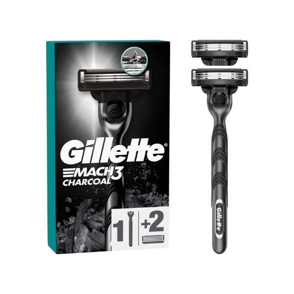 Gillette Mach3 Charcoal Yedekli Tıraş Makinesi