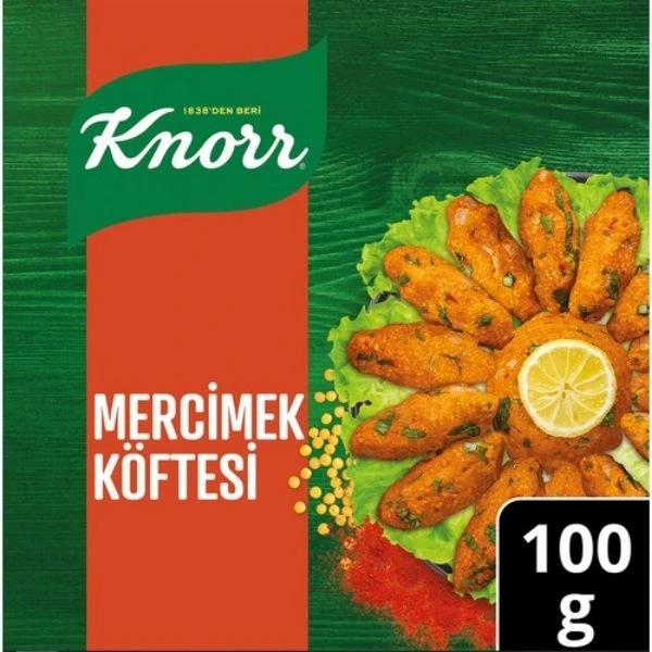 Knorr Mercimek Köftesi Hızlı Pratik Ve Lezzetli 100 Gram