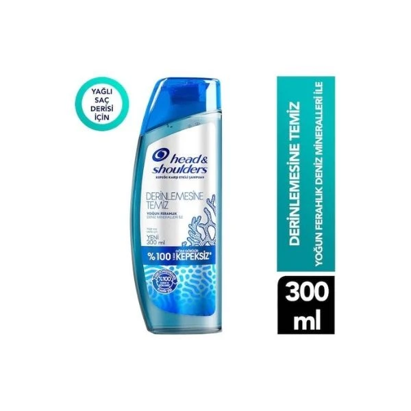 Head And  Shoulders Derinlemesine Temiz Yoğun Ferahlık Şampuanı 300 Ml