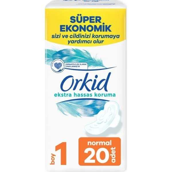 Orkid Extra Hassas Koruma Normal Süper Ekonomik Paket 20 Ped