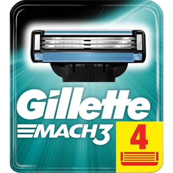 Gillette Mach 3 Yedek Tıraş Bıçağı 4'lü