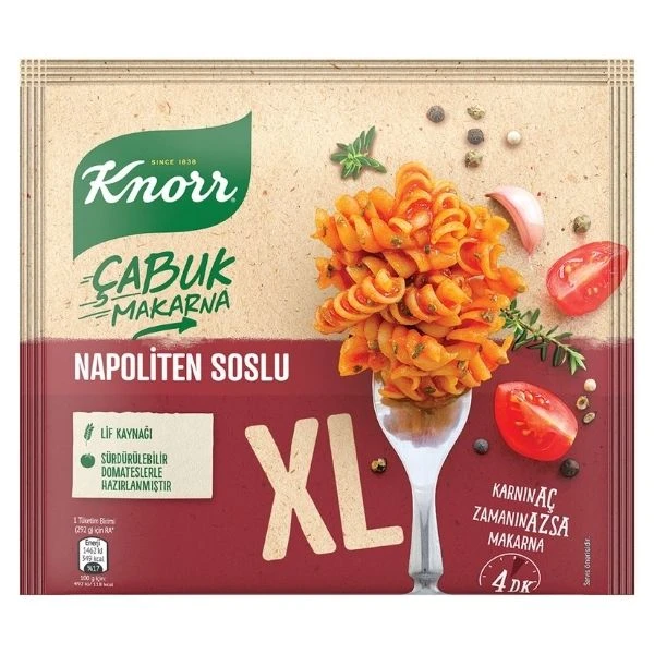 Knorr Çabuk Makarna Xl Napoliten Soslu 92 Gram