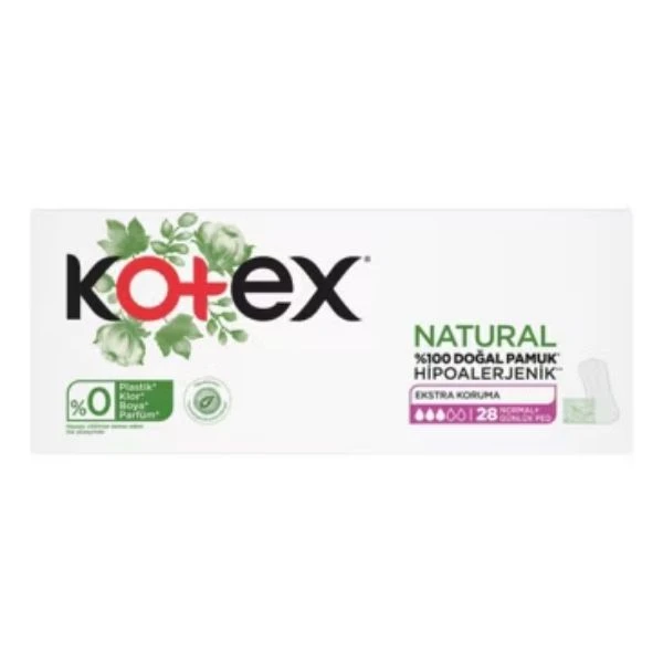 Kotex Natural Günlük Ped Normal 28 Adet