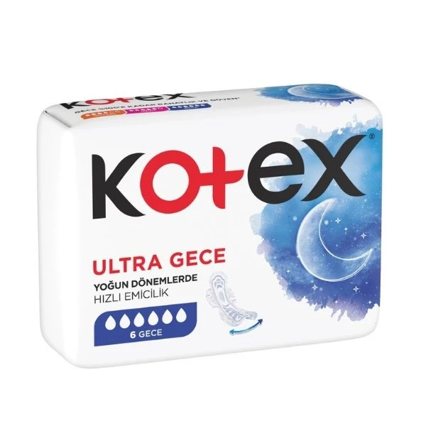 Kotex Ultra Ped Gece 6 Adet