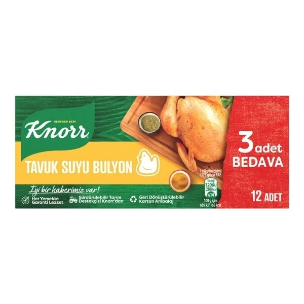 Knorr Tavuk Suyu Tablet Bulyon 120 Gram