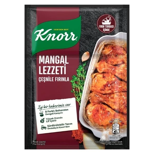 Knorr Fırında Tavuk Çeşnisi Mangal Lezzeti 29 Gram