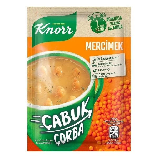Knorr Çabuk Çorba Mercimek 22 Gram
