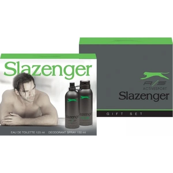 Slazenger Active Sport Yeşil 125 Ml Erkek Parfümü  150 Ml Deodorant Set