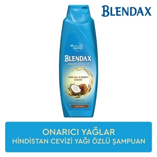 Blendax Kırılma Karşıtı Bakım Onarıcı Yağlar Hindistan Cevizi Yağı Şampuan 500 Ml