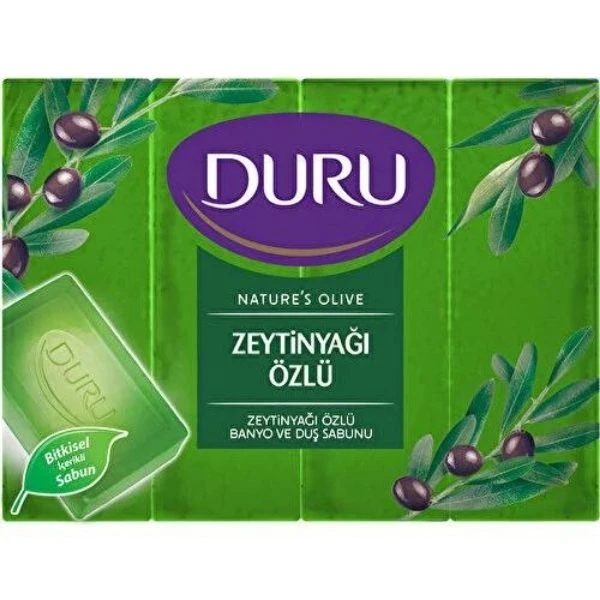 Duru Natural Olive Zeytinyağlı 4 Adet Banyo Sabunu 600 Gr