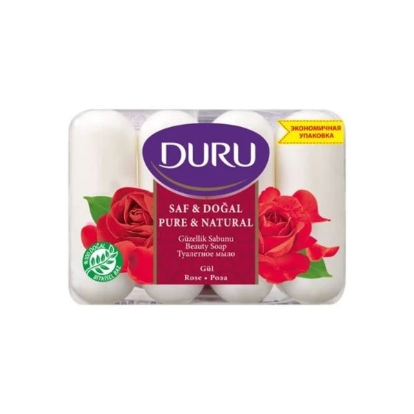 Duru Saf Ve Doğal Gül Güzellik Sabunu 4x70 Gr