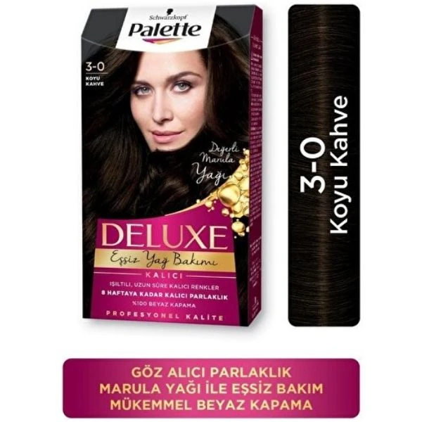 Palette Deluxe 3-0 Koyu Kahve Saç Boyası