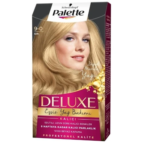 Palette Deluxe 9-0 Sarı Saç Boyası