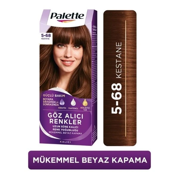 Palette Göz Alıcı Renkler 5-68 Kestane Saç Boyası