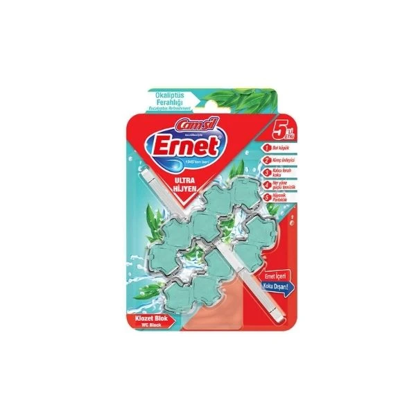 Ernet Ultra Hijyen Klozet Blok Okaliptus Ferahlığı 2x50 Gr