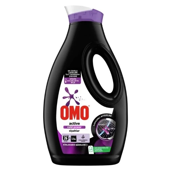 Omo Sıvı Active Cold Power Siyahlar İçin Çamaşır Deterjanı 1690 Ml