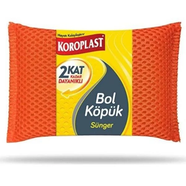 Koroplast Bol Köpük Bulaşık Süngeri