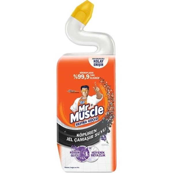 Mr Muscle Tuvalet Temizleyici Köpüren Jel Çamaşır Suyu Katkılı Lavanta 750 Ml