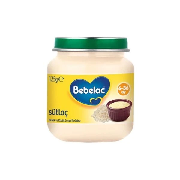 Bebelac Sütlaç Kavanoz 125 Gr 6+ Ay