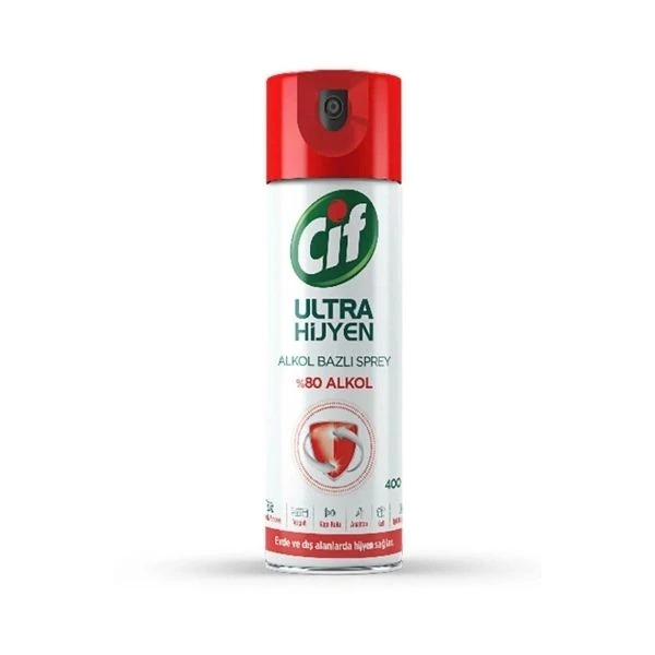 Cif Ultra Hijyen Alkol Bazlı Sprey 400 Ml