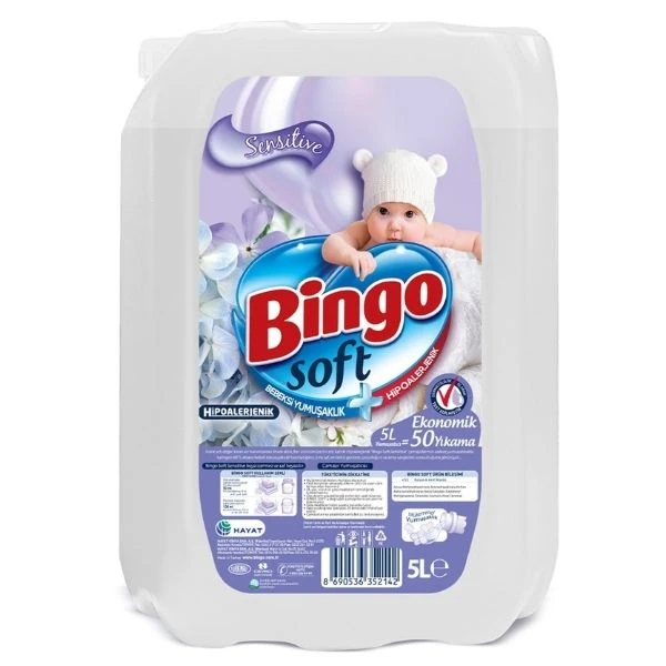 Bingo Soft Yumuşatıcı 5 Litre Sensitive