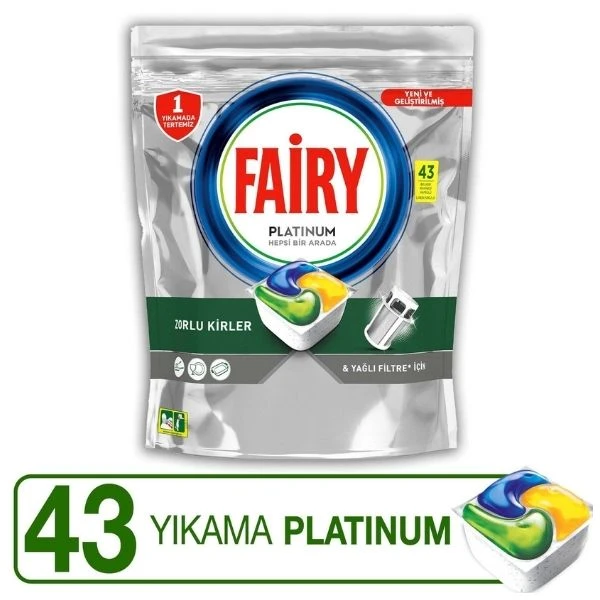 Fairy Platinum Tablet Limon 43'lü 641 Gram