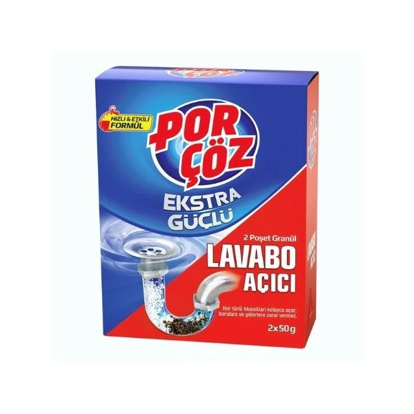 Porçöz Lavabo Açıcı Granül 2x50 Gr