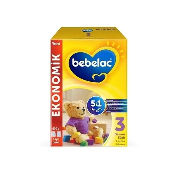 Bebelac 3 Bebek Devam Sütü 800 Gr