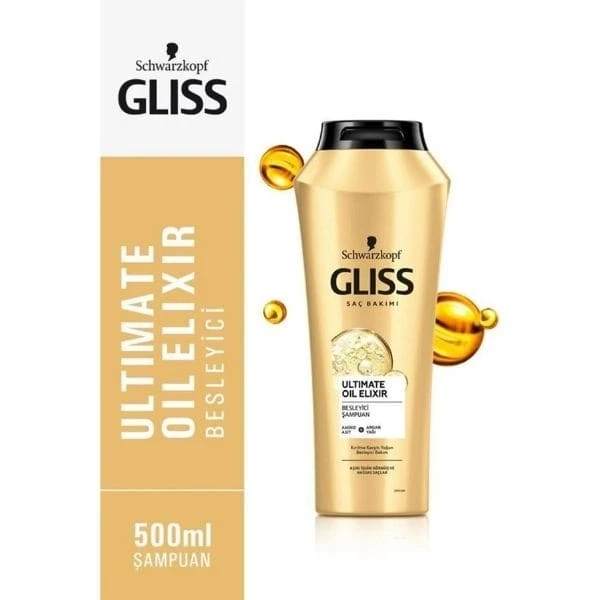 Gliss Ultimate Oil Elixir Besleyici Şampuan 500 Ml