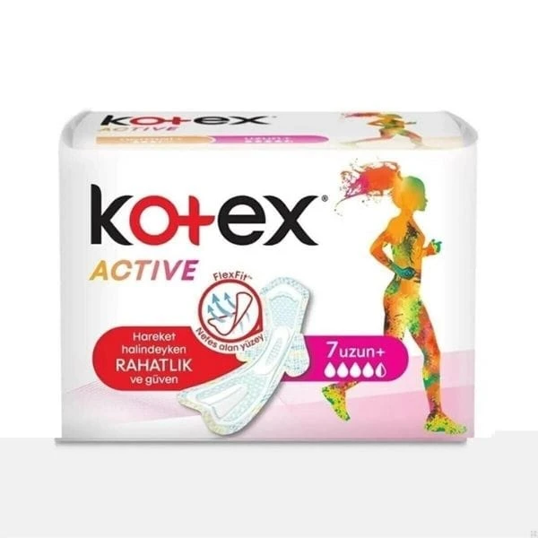 Kotex Active Single Uzun Flexfit 7'li